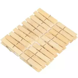 Прищепки бамбук, 20 шт, 7 см, Bamboo, Y3-721