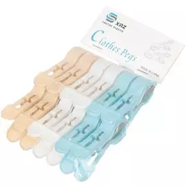 Прищепки пластик, 12 шт, 3 цвета, Y426