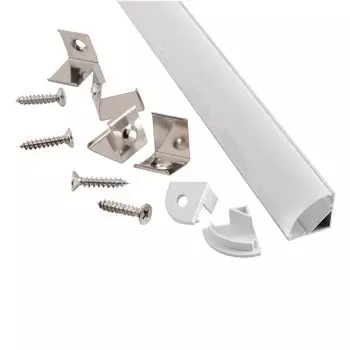 Профиль для светодиодной ленты 2000х16х16 мм, угловой, General Lighting Systems, 522700