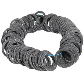 Прокладка сантехническая для американки, 100 шт, 3/4", паронит, СантехКреп, 2.9.21.