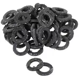 Прокладка уплотнительная 100 шт, 3/8", паронит, СантехКреп, 2.9.2.