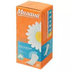 Прокладки женские Милана, Soft, ежедневные, 20 шт, классические, 4101