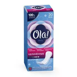 Прокладки женские Ola, Daily Large, 20 шт, впитывающие