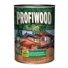 Пропитка Profiwood, для дерева, защитно-декоративная, тик, 0.7 кг