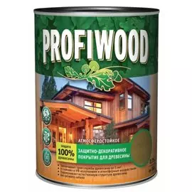 Пропитка Profiwood, для дерева, защитно-декоративная, красное дерево, 2.3 кг