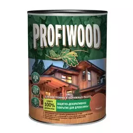 Пропитка Profiwood, для дерева, защитно-декоративная, рябина, 0.7 кг