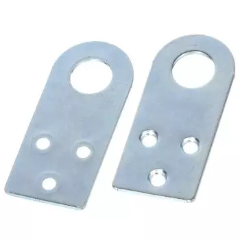 Проушина для навесного замка прямая, 30х70 мм, оцинкованная, d15мм, Кунгур, 4 114