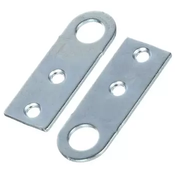 Проушина для навесного замка прямая, 40х90 мм, оцинкованная, d20 мм, Кунгур, 4 121