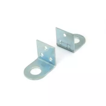 Проушина для навесного замка угловая, 40х90 мм, оцинкованная, d20 мм, Кунгур, 4 122