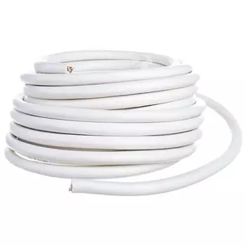 Провод ПВС, 4х1 мм, 100 м, медь, гибкий, ГОСТ, белый, ККЗ