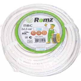 Провод ПВС, 2х1.5 мм, 20 м, медь, гибкий, ГОСТ, TDM Electric, SQ0118-0019