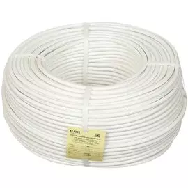 Провод ПВСн, 3х1.5 мм, 150 м, медь, гибкий, ГОСТ, белый, ККЗ, 00-00000915