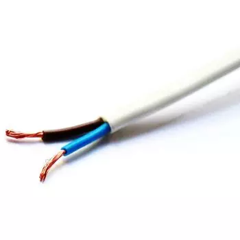 Провод ШВВП, 2х0.75 мм, 20 м, медь, соединительный, ГОСТ, белый, TDM Electric, SQ0120-0006
