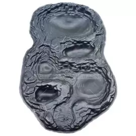 Пруд садовый декоративный Полимерлист, Ручеек макси, размер:130х83х20 см, черный