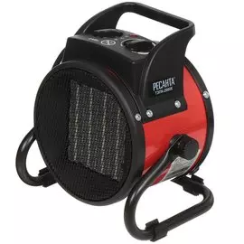 Пушка тепловая электрическая, Ресанта, ТЭПК-2000К, 2 кВт, 200 м/ч, керамический элемент, 2 режима, круглая, 67/1/24