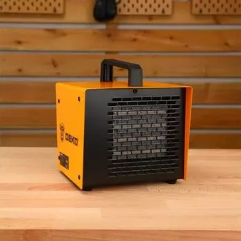 Пушка тепловая электрическая, Deko, DKIH2200, 2.2 кВт, 178 м/ч, керамический элемент, квадратная, 082-1008