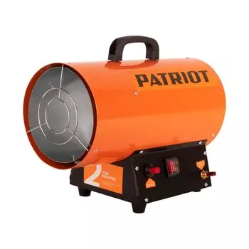 Пушка тепловая газовая, Patriot, GS 12, 12 кВт, 320 м/ч, 1 режим, цилиндр, 633445012