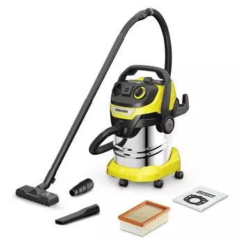 Пылесос хозяйственный, Karcher, WD 5 P S V-25/5/22, 1100 Вт, 25 л, сухая и влажная уборка, 221 м/ч