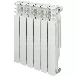 Радиатор алюминий, 500х100 мм, Rommer, Plus, 6 секций