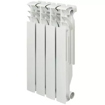 Радиатор алюминий, 500х100 мм, Rommer, Plus, 4 секции