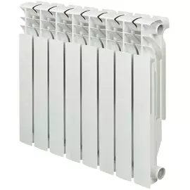 Радиатор алюминий, 500х100 мм, Rommer, Plus, 8 секций