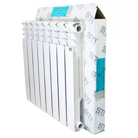 Радиатор алюминий, 500х80 мм, STI, 8 секций