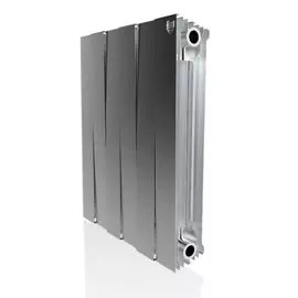 Радиатор биметалл, 500х100 мм, Royal Thermo, PianoForte/Silver Satin, 6 секций, НС-1176340