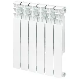 Радиатор биметалл, 500х80 мм, Aquaprom, 6 секций