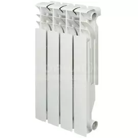 Радиатор биметалл, 500х100 мм, Rommer, Plus, 4 секции, 157233