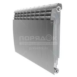 Радиатор биметалл, 500х90 мм, Royal Thermo, BiLiner/Silver Satin, 10 секций, НС-1176315