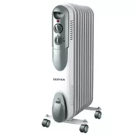 Радиатор масляный Zerten, 11 секц, напольный монтаж, 2.5 кВт, 25 м², UZS-25