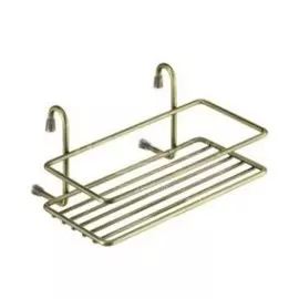 Рейлинг полка одинарная С061 AB бронза, 20х15.5х10 см