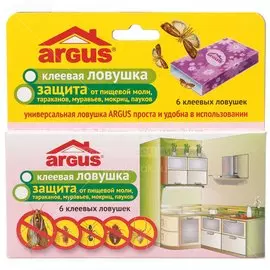 Ловушка клеевая от различных видов насекомых, пластина, Argus, универсальный, 6 шт, 122406