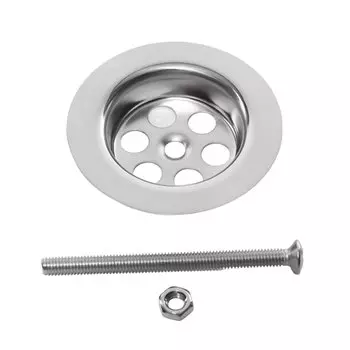 Решетка для выпуска сифона для сифона, (нержавеющие чашка+винт), ИНКОПЛАСТ, RK-01