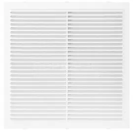 Решетка вентиляционная пластик, 230х230 мм, с сеткой, Event, 2323М/С