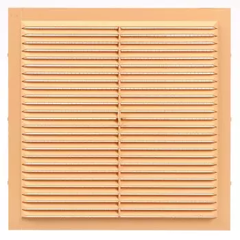 Решетка вентиляционная ABS пластик, 230х230 мм, с сеткой, бежевая, Event, 2323С