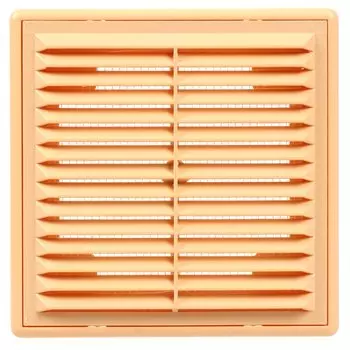 Решетка вентиляционная ABS пластик, разъемная, 150х150 мм, с сеткой, бежевая, Event, 1515Р