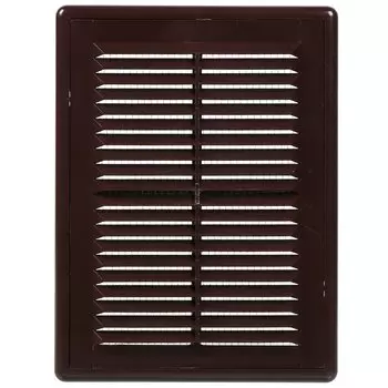 Решетка вентиляционная ABS пластик, разъемная, 150х200 мм, с сеткой, коричневая, Event, 1520РЦ