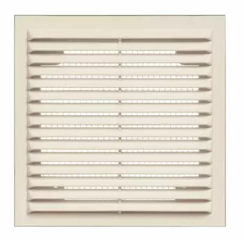 Решетка вентиляционная ABS пластик, вытяжная, 240х170 мм, слоновая кость, Viento, Серия В, 1724Всл.кость
