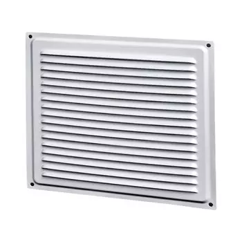 Решетка вентиляционная металл, 100х200 мм, белая, Event, 1020ВРС
