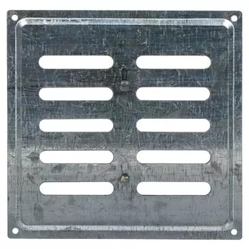 Решетка вентиляционная металл, регулируемая, 175х175 мм, некр, Event, 175х175ВРР