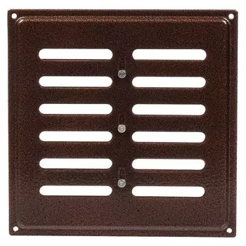 Решетка вентиляционная металл, регулируемая, 200х200 мм, медь, Event, 200х200ВРР