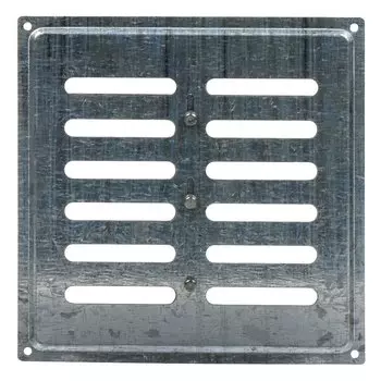 Решетка вентиляционная металл, регулируемая, 200х200 мм, некр, Event, 200х200ВРР