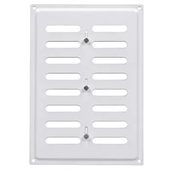 Решетка вентиляционная металл, регулируемая, 240х170 мм, белая, Event, 170х240ВРР