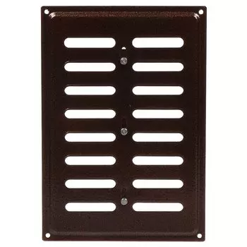 Решетка вентиляционная металл, регулируемая, 240х170 мм, медь, Event, 170х240ВРР