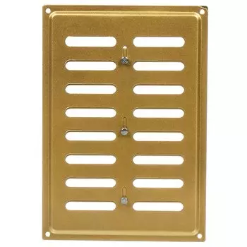 Решетка вентиляционная металл, регулируемая, 240х170 мм, золотая, Event, 170х240ВРР