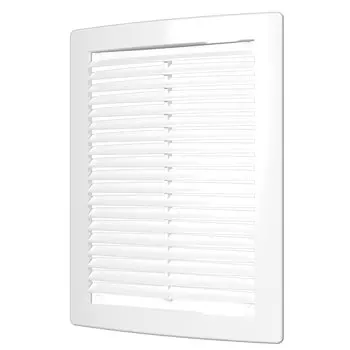 Решетка вентиляционная пластик, 180х250 мм, с сеткой, ERA, 1825РЦ