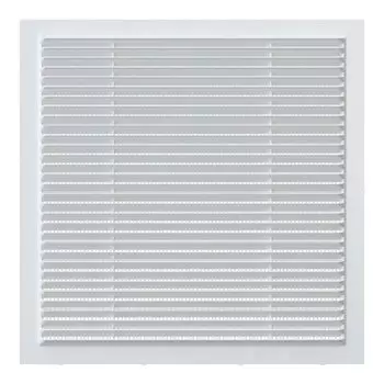 Решетка вентиляционная пластик, 280х280 мм, с сеткой, ERA