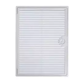 Решетка вентиляционная пластик, 300х400 мм, с дверцей, ERA, 3040ДФ