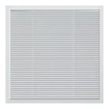 Решетка вентиляционная пластик, 380х380 мм, с сеткой, ERA